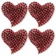 thumbnail image 1 of GOOHOCHY broches de corazón con diamantes de imitación, ideales para San Valentín, para vestidos de novia y fiestas., 1 of 8