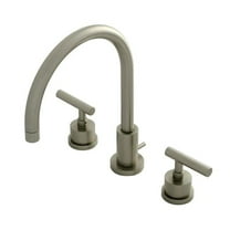 Kingston Brass Widespread Bathroom Faucets In Brushed Nickel Finish KS8928CML