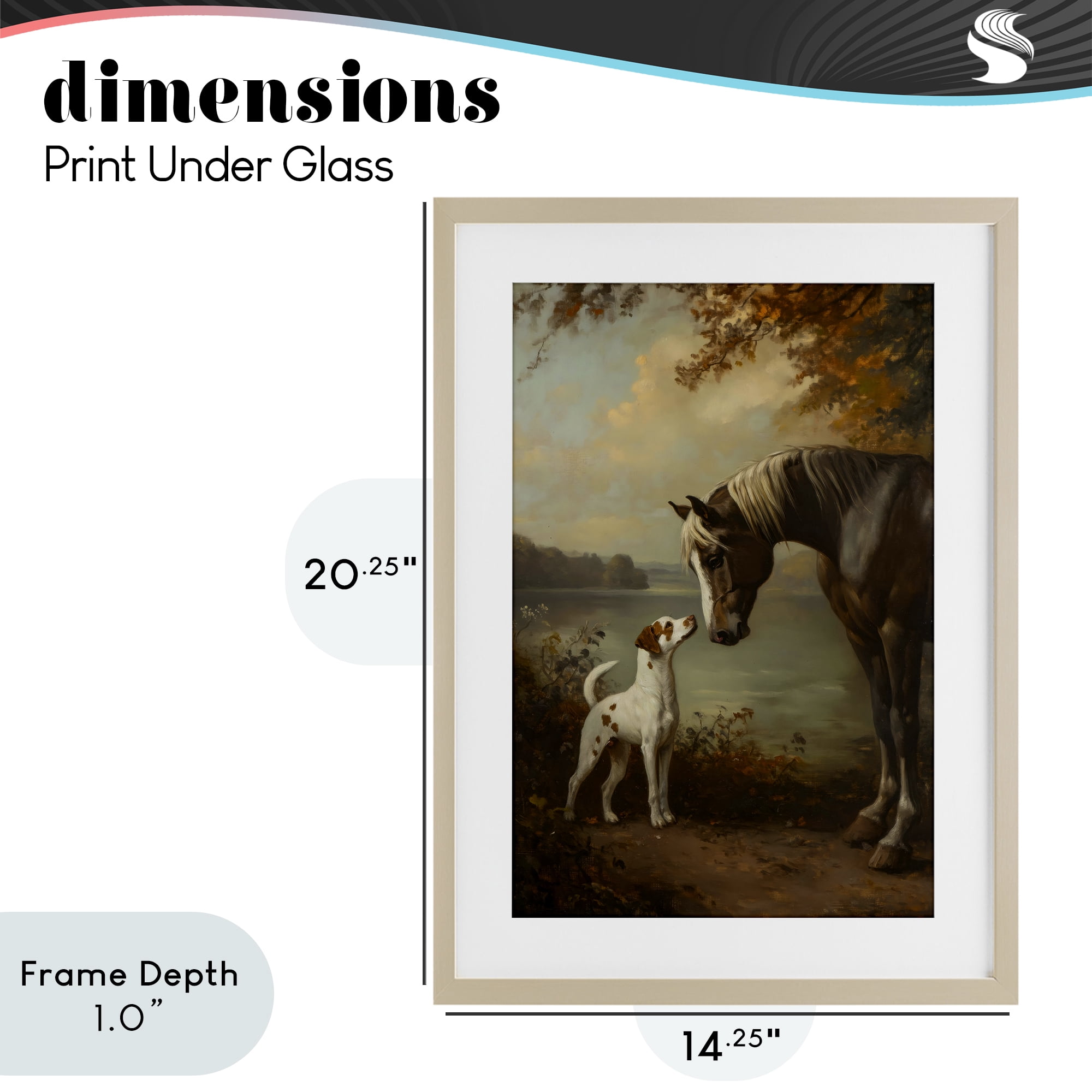 Stupell Industries Autumn Companions Hunting Party Birch Framed Print Under Glass, design by Petal Prints Design