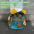 thumbnail image 2 of Turtle Gutter Downspout Extension Decoration Resin Solar Downspout Extension Statue Weatherproof Decorative Gutter Downspout Splash Block with Light for Garden Yard Patio, 2 of 9