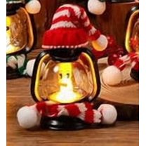 karymi Mini Snowman Lantern with Hat Scarf LED Light Up Holiday Decor for Indoor Outdoor Christmas Christmas Gifts up to 90% off up to 90% off