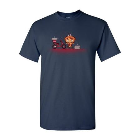 Randy Otter Pizza Delivery Boy DT Adult T-Shirt (Best Pizza Delivery Lakeview Chicago)