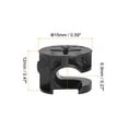 thumbnail image 2 of Cam Lock Nut for Furniture, 8 Pack 15x12mm Joint Connector Locking Nuts Furniture Connecting Cam Fittings, Black, 2 of 5