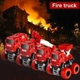 thumbnail image 6 of SDOTXA 1pc Fire Engine Monster Truck Toy - 4x4 Friction Powered Push and Go Vehicle with Realistic Fire Engine  - Perfect Christmas Birthday Party Gift for 3-9 Year Old Boys and Toddlers, 6 of 7