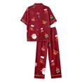 thumbnail image 7 of TGPMGRZ Women's Christmas Pajamas Set Long Sleeve Comfort Fit Matching Set, 7 of 7