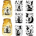 thumbnail image 2 of 12 Pcs Fairy Cutouts for Mason Jars Silhouette Ornaments Plastic Laser Birthday Decoration Scrapbook Supplies Decal for Lantern Decor for Christmas Wall Windows Lantern Lamp 5.9x7.8 Inch, 2 of 8