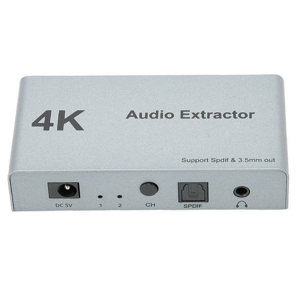 Voice Frequency Extractor, Audio Extractor, Manual Control Digital HD 2 In 1 Out For Audio Extract Audio Convert