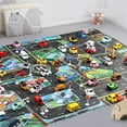 thumbnail image 4 of Happy Date Kids Rug Carpet Playmat City Life Extra Large Learn Have Fun Safe, Children's Educational, Road Traffic System, Multi Color Activity Centerpiece Play Mat, 4 of 7