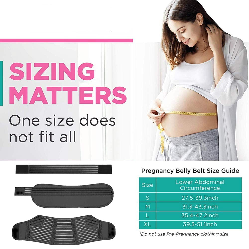 Maternity Belly Support Belt, Instant Relief for Back Pain, Adjustable