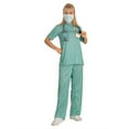 thumbnail image 2 of Women's Size 12 Emergency Room Trauma Surgeon Scrubs Doctor Costume, 2 of 2
