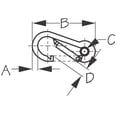 thumbnail image 2 of STAINLESS SNAP HOOK W/EYE 4-3/, 2 of 2