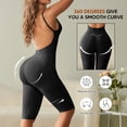 thumbnail image 3 of Athlemo Low Back Shapewear for Women Tummy Control Bodysuit Shorts Full Body Shaper Jumpsuits, 3 of 7