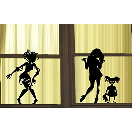 Decal ~ ZOMBIE GIRLS (Ghouls) GONE WILD #1 Wall or Window Decal
