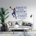 thumbnail image 2 of Bedroom Living Room Inspirational B-Ball Quotes Decor Removable Vinyl Home Basketball Player Design Wall Decal Sticker 14" x 20" - Success Is Not An Accident Success Is Actually A Choice, 2 of 5