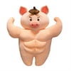 Muscle Pig Throw Pillow Soft Cute Sofa Cushion Pillow Plush Toy for Car Bedroom Couch Office Home Decoration