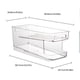 thumbnail image 3 of Organizador De Bebidas Frigorífico Contenedor De Latas Dos Pisos Refresco Recarga Automática Slop Diseño Ampliado Para Latas De Refresco De 200-300 Ml Para El Hogar Restaurante Fiesta Speravity HA012872-00, 3 of 6