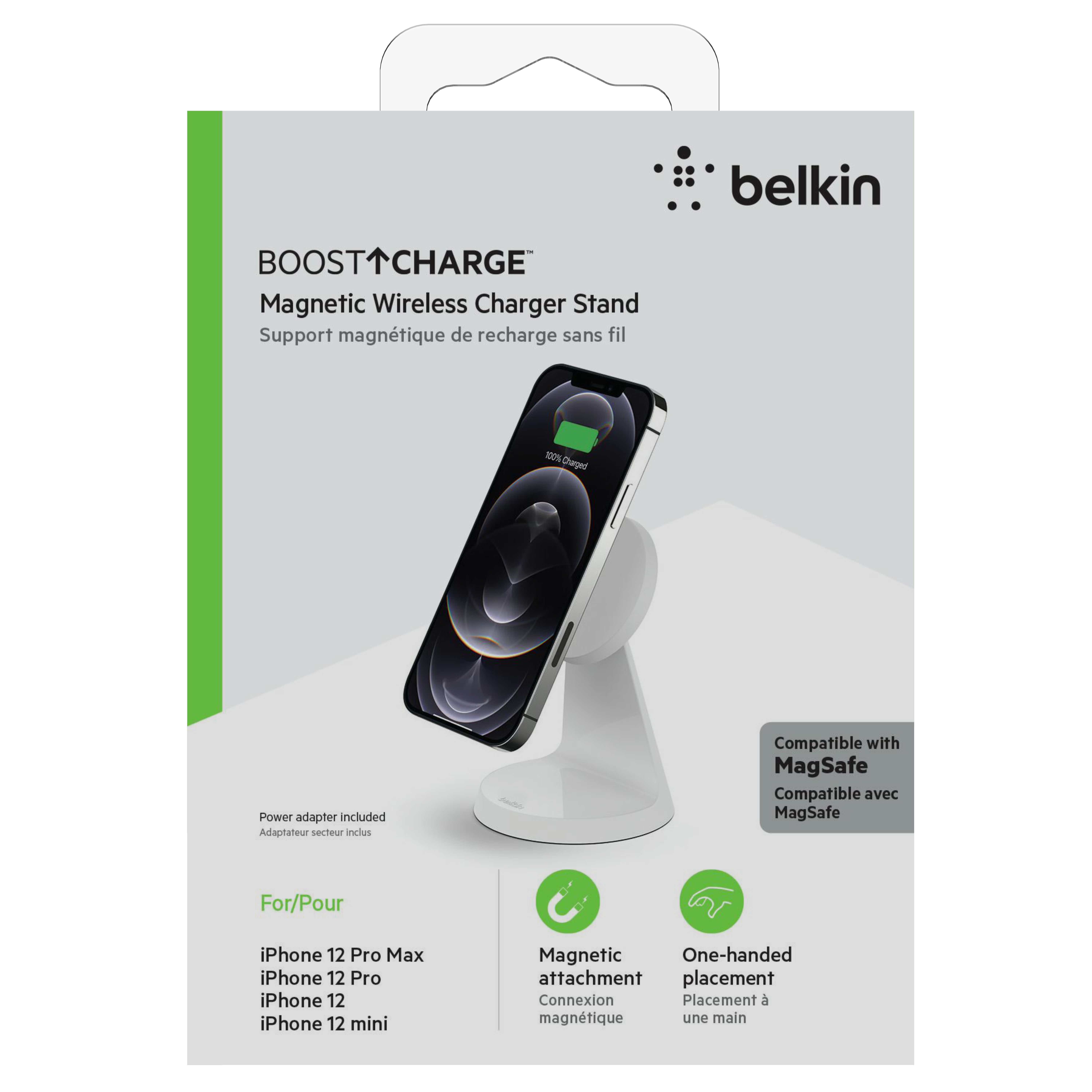 Belkin Magnetic Wireless Charger Stand - MagSafe Compatible