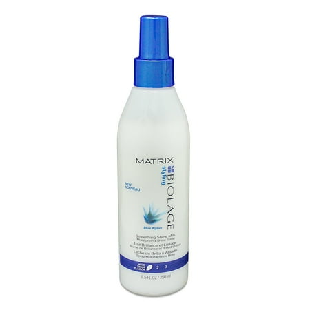 Matrix Sleek Look Smoothing System - Biolage Styling Blue Agave Smoothing Shine Milk By Matrix, 8.5 Oz