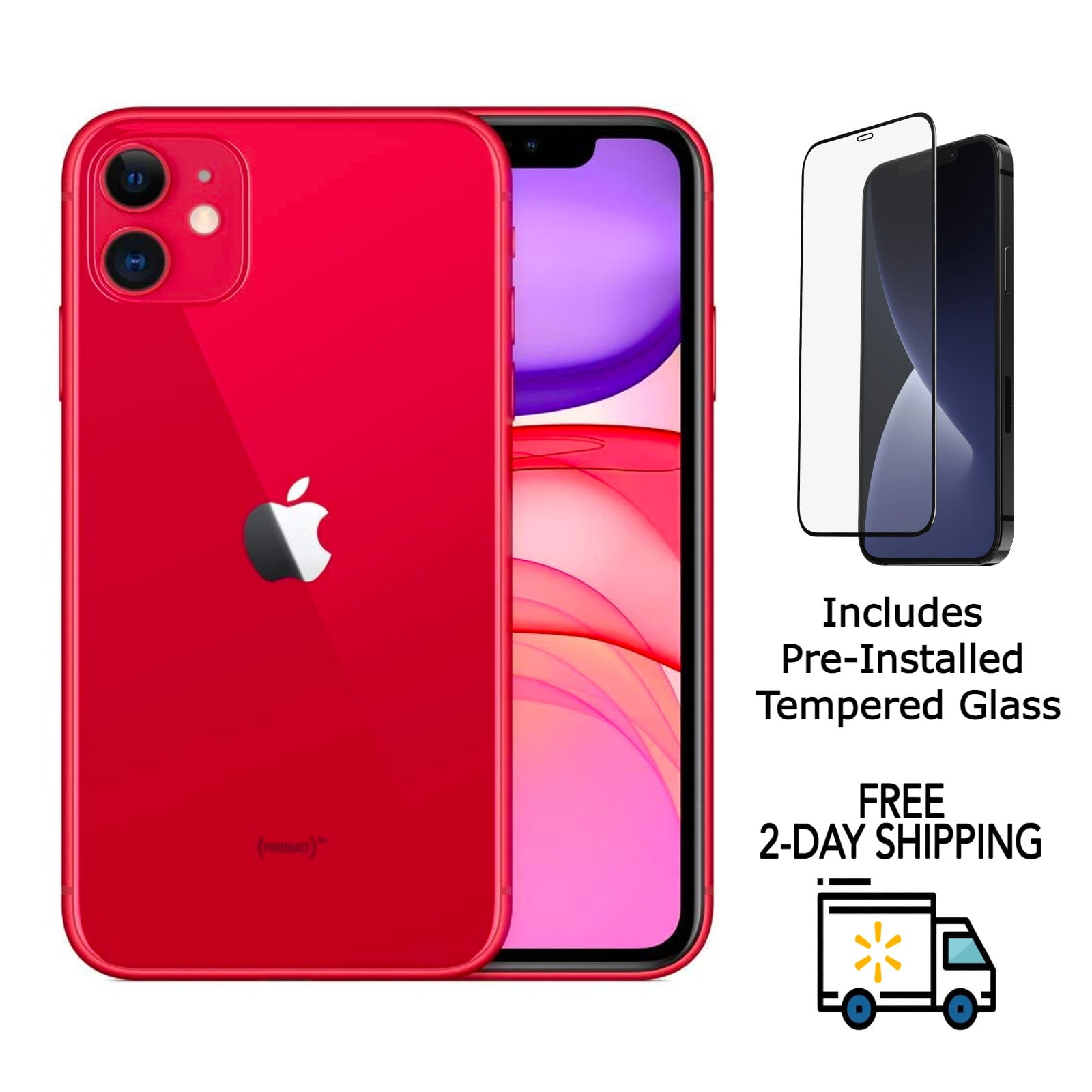 Refurbished Apple iPhone 11 A2111 (Fully Unlocked) 256GB Red