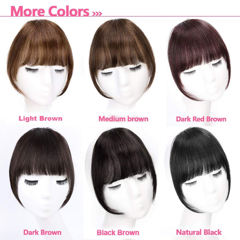 Hair Bangs Extension Clip - One Piece Hairpiece with Hidden Comb  Clips(Nature) - Walmart.com