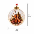 thumbnail image 3 of Glowing Christmas Story Ornament Light-Up Musical Instrument Mini Scene Bauble Warm LED Clear Hanging Ball Ornament Festive Keepsake Gift for Christmas Tree Home Holiday Party Decoration, 3 of 4