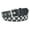 Black, variant on Women's Faux Leather Belt Buckle Adjustable Belts Metal Buckle Studded Casual Steampunk Rockstar White X-Small-Large