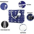 thumbnail image 3 of Extra Large Beach Bags Totes Women Waterproof Sandproof Big Tote Bag Zipper Inner Pockets Rope Handle Canvas with Zip Closure Swim Pool Gym Picnic Travel Weekend Accessorie Blue Anchor Handbag Gifts, 3 of 6