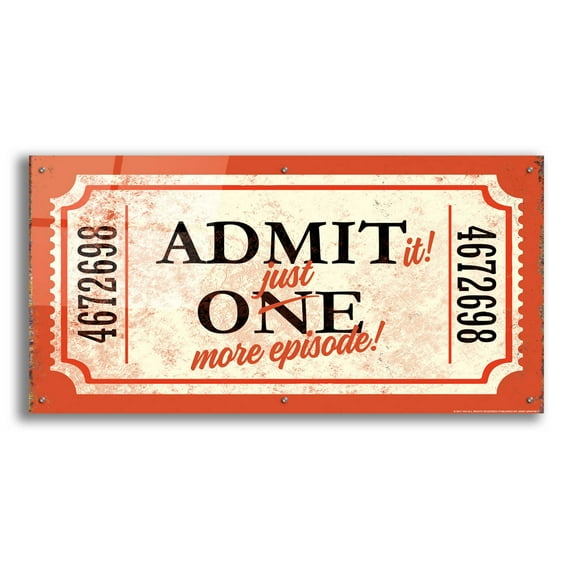 Epic Art 'Just One More' by JJ Brando, Acrylic Glass Wall Art, 48"x24"