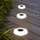 thumbnail image 3 of Lámpara de pie solar para jardín, patio, exterior, redonda, iluminación de carretera, luces de ambiente, lámpara montada, 3 of 4