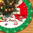 thumbnail image 6 of EWASWON Christmas Christmas Tree Skirt 36-48 Inch, Multicolor Polyester with Snowflakes & Snowmen, Reusable Machine Washable for Holiday Decor, 6 of 6