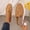 Brown, variant on Ladies' Metal-Decorated Loafers And Mules, Comfortable And Easy To Wear, Suitable for Daily Commuting, Cafe Casual, and Office Casual Looks
