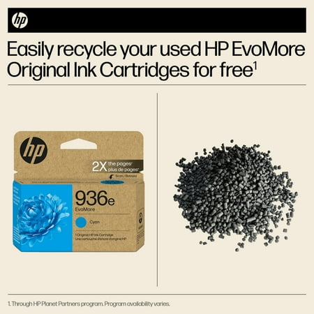 HP - 936e EvoMore Ink Cartridge - Cyan