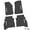 Black w/ White Insert, variant on Flextread Floor Mats for 20-24 Jeep Gladiator - Mopar Licensed Factory Fit - Pink w/ Rubicon Insert - 100% Made in USA