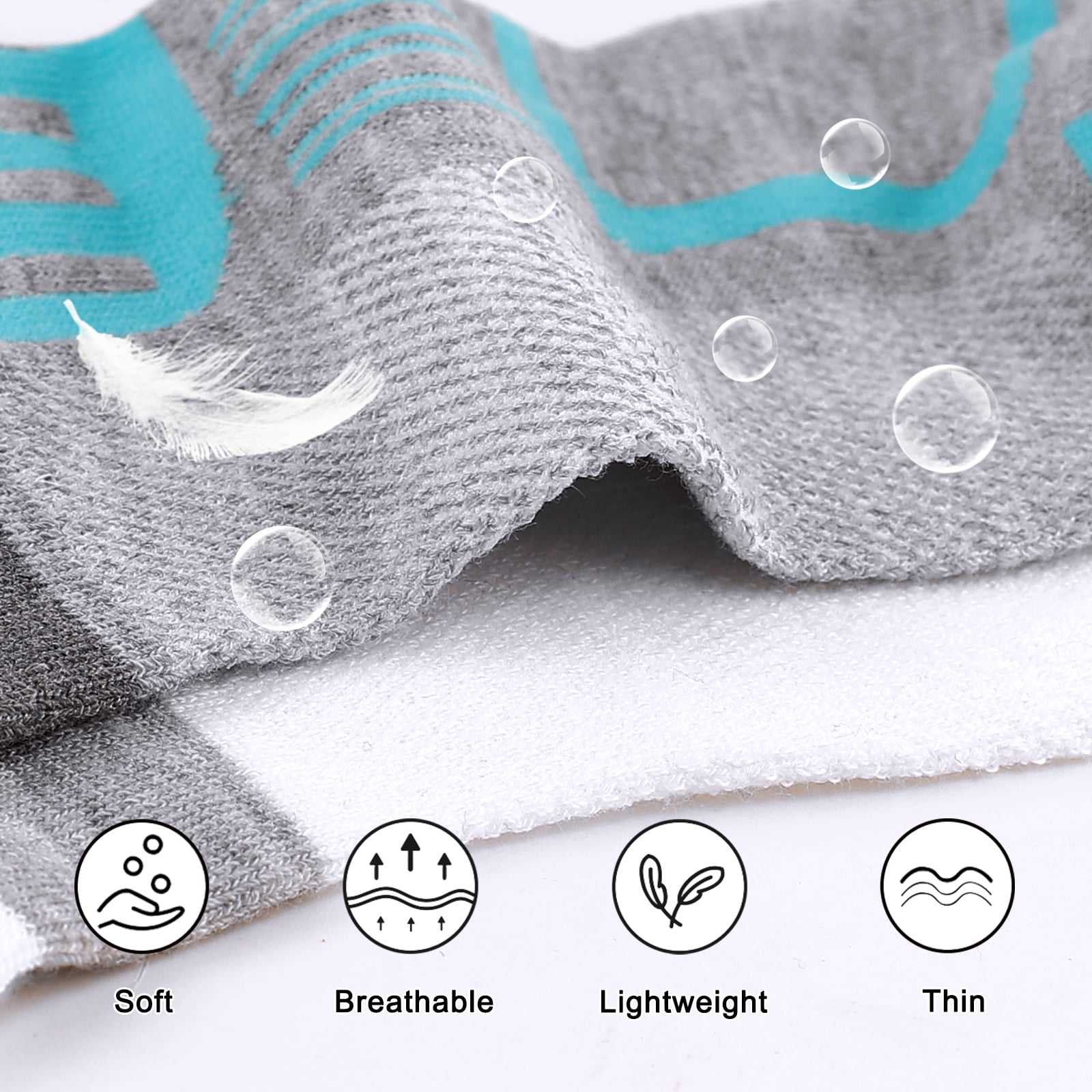 12 Pairs Women Ankle Socks,Lightweight Low Cut Socks for Women Ankle Athletic Sports Running Short Casual Socks White with Tab