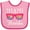 Pink and Fuchsia, variant on Inktastic Miami Florida Vacation Beach Trip Girls Baby Bib