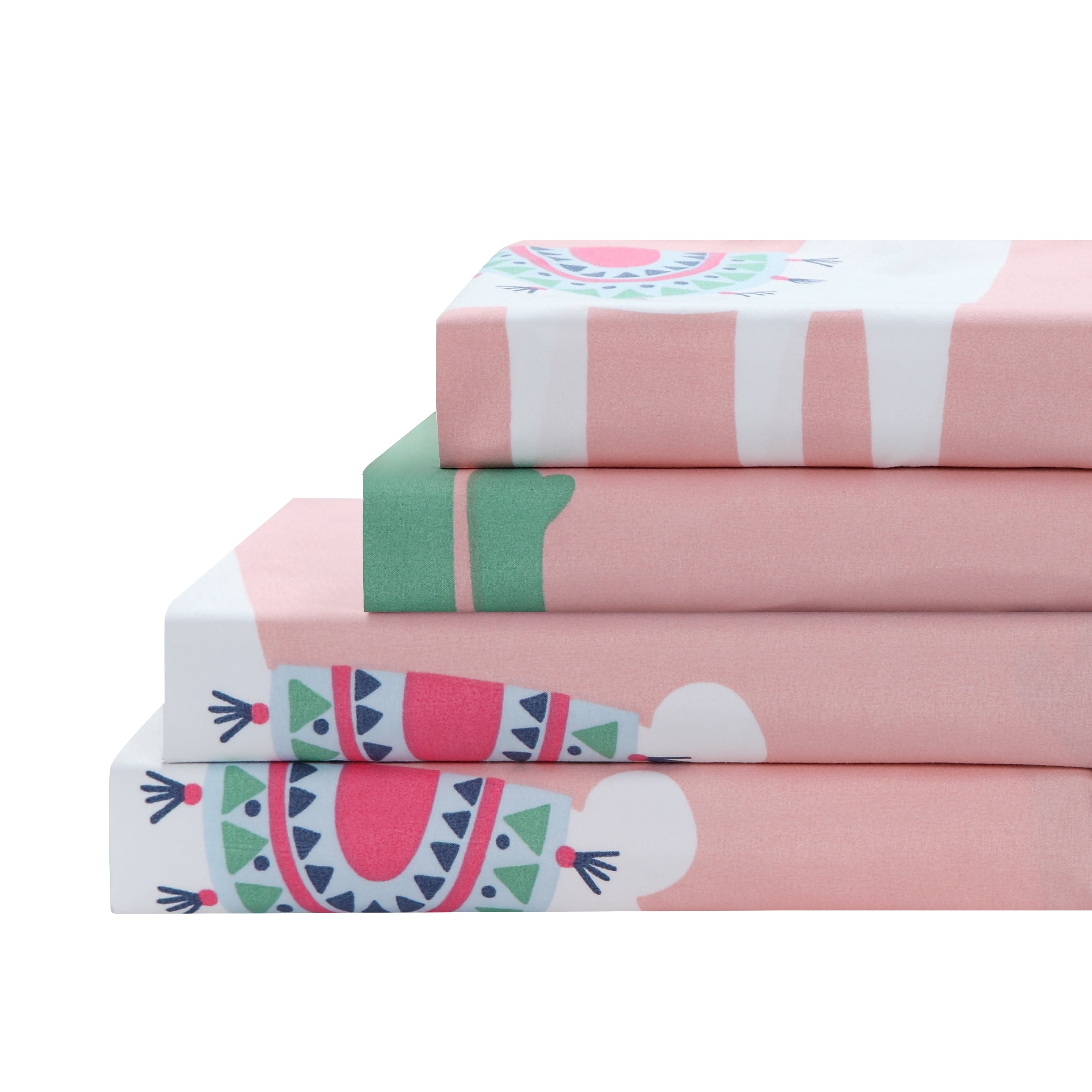Cool LLama 4-piece Sheet Set Pink Full