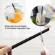 thumbnail image 4 of 100 Pcs Black Straws Jumbo Smoothie Straws, Plastic Disposable Wide-mouthed Large Straws(0.43" Wide X 9.45" Long), 4 of 5