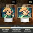 thumbnail image 3 of The Legend Of Zelda Rectangular Acrylic Night Light Adjustable 3 Light Modes USB Cable Lamp Light Display Base LED Light For Bookshelves Desk Bedside Tables Child Room Bedroom, 3 of 9