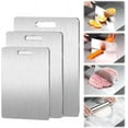 thumbnail image 7 of New Titanium Cutting Boards - 100% Pure Titanium Cutting Boards for Kitchen - Cutting Edge Hygiene & Durability, Double Sided Medical-grade Titanium Cutting Mat from Japan (15 x 11 in), 7 of 7