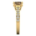 thumbnail image 3 of Clara Pucci 14K Yellow Gold 2.3ct YellowMoissanite Solitaire with Accents, 3 of 8