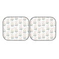 thumbnail image 7 of Xecao Rabbit And Flower for Foldable Car Sun Shades (2-Pack) offer sun protection with an easy-fold design for convenient windshield shading., 7 of 7