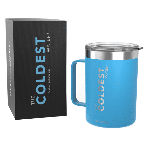 The Coldest Coffee Mug - Stainless Steel Super Insulated Travel Mug for Hot & Cold Drinks, Best for Tea, Lattes, Cappuccino Coffee Cup( Celestial Blue ...