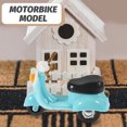 thumbnail image 3 of Motorbike Model Plastic Bike Model Vintage Motorbike Model Simulation Mountain Bike Toy, 3 of 8