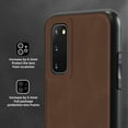 thumbnail image 6 of Nalacover Case for Samsung S20,Slim Luxury Premium PU Leather Non-Slip Grip Shockproof Bumper Anti-Scratch [ with Tempered Glass Screen Protector ] Cases for Samsung Galaxy S20, Brown, 6 of 8