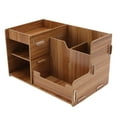 thumbnail image 4 of Estante Organizador De Escritorio De Madera, Caja De Almacenamiento De Mesa Que Ahorra Espacio Para Bolígrafos Para La Oficina Para La Escuela ANGGREK Otros, 4 of 5