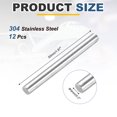 thumbnail image 2 of Uxcell 12 Pcs 304 Stainless Steel Round Rod, 3/16"(5mm) Diameter, 2"(50mm) Length Metal Solid Shaft Rods, Steel Stick Lathe Bar Stock for Crafts DIY Models Plane Ship Cars, 2 of 7