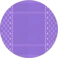 thumbnail image 1 of Ahgly Tapis Rond Lavable en Machine Intérieur Transitionnel Heliotrope Violet, 4 Pieds Rond, 1 of 7