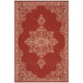 thumbnail image 4 of SAFAVIEH Beach House Harding Traditional Indoor/Outdoor Area Rug Red/Cream, 5'3" x 7'6", 4 of 8