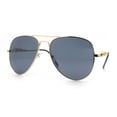 thumbnail image 4 of Womens Oversized Jaguar Jewel Hinge Arm Metal Rim Fashion Sunglasses Gold - Black, 4 of 8
