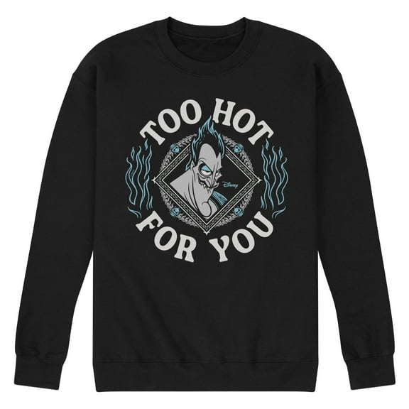 Disney Villains - Hades Too Hot For You - Men's Crew Neck Fleece Pullover